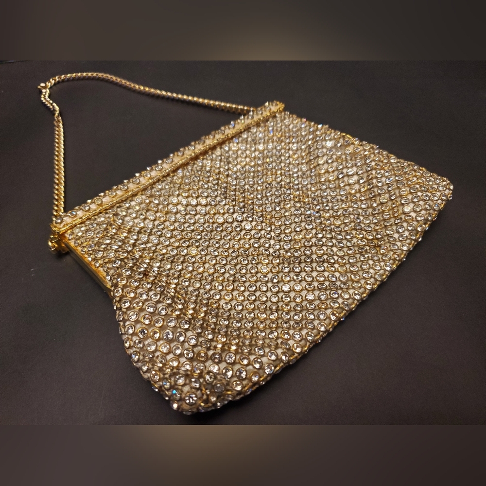 Vintage Birks Rhinestone Evening Purse - Picture 2 of 12